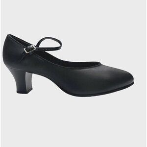 CAPEZIO 650 Footlight Character Shoes Various Adult Sizes‎ Black 2" Heels NEW